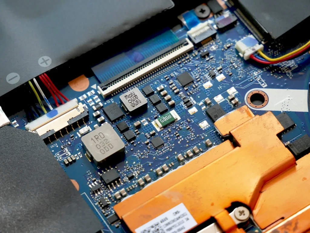 Internal motherboard cables and connectors inspected while troubleshooting why is my CPU beeping