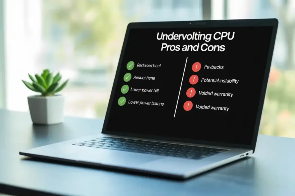 Does Undervolting CPU Decrease Performance? A Full Guide! 2 Laptop showing the Pros and Cons of CPU Undervolting