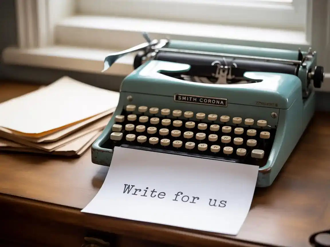 Write For Us 1 An old printer printing the Write For Us page